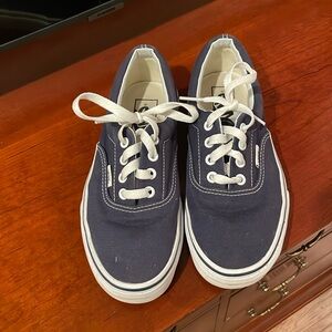 Authentic Vans- like new-navy color- size 7.5
